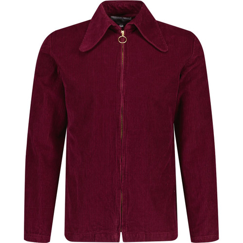 madcap england mens ziggy retro mod cord zip shirt tawny port