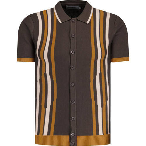Shockwave Madcap England Abstract Stripe Polo (D)
