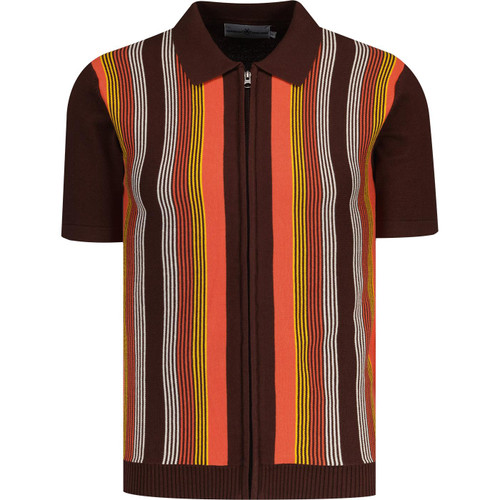 Capitol Madcap England Mod Stripe Zip Polo (PS)