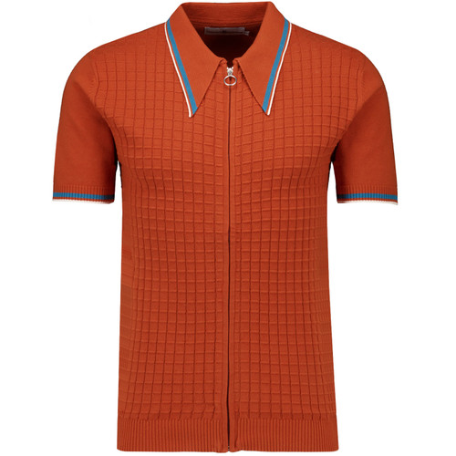 Cannon Madcap England Check Big Collar Knit Polo C