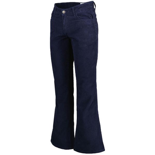 Madcap England Killer Retro 1970s Corduroy Flares in Navy