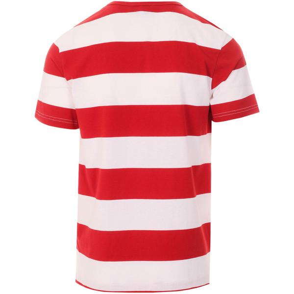 Milne MADCAP ENGLAND Retro Mod Block Stripe Tee red white