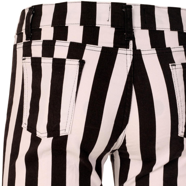 Madcap England holy roller striped bellbottoms black/white