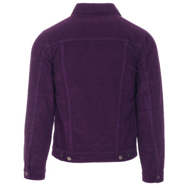 Madcap England Woburn Retro Cord Western Trucker jacket in Imperial Purple