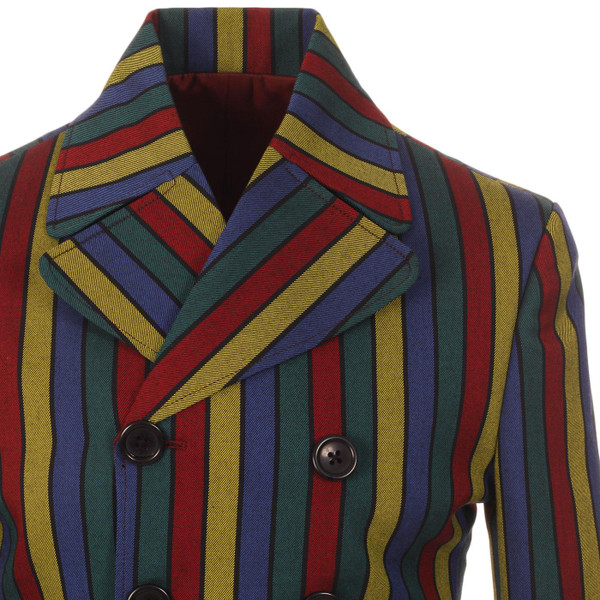 Madcap England Rare Breed Hendrix Stripe 1960s Mod Double Breasted Blazer Jacket