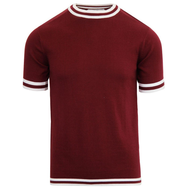 madcap england moon 60s mod knitted tee zinfandel