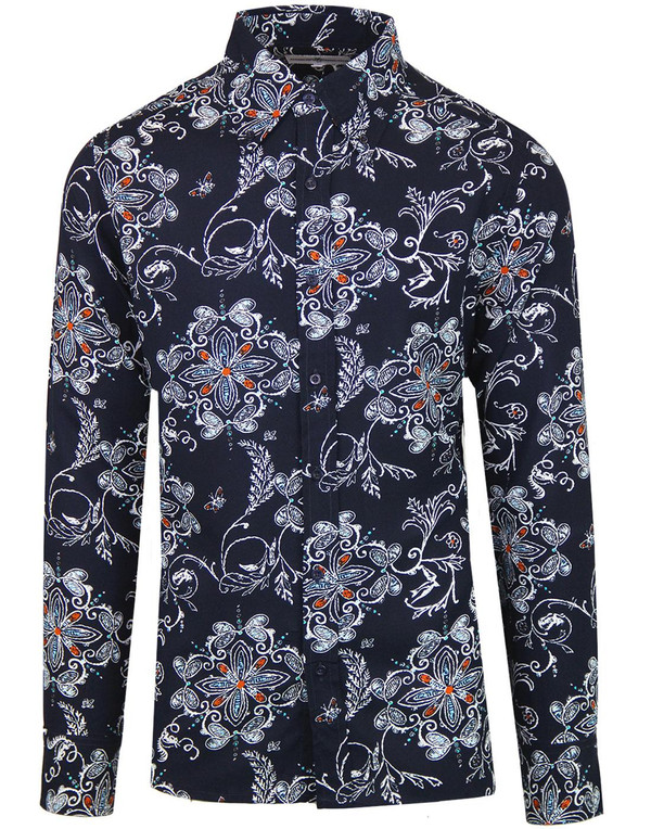 madcap england garageflower mod rayon floral shirt