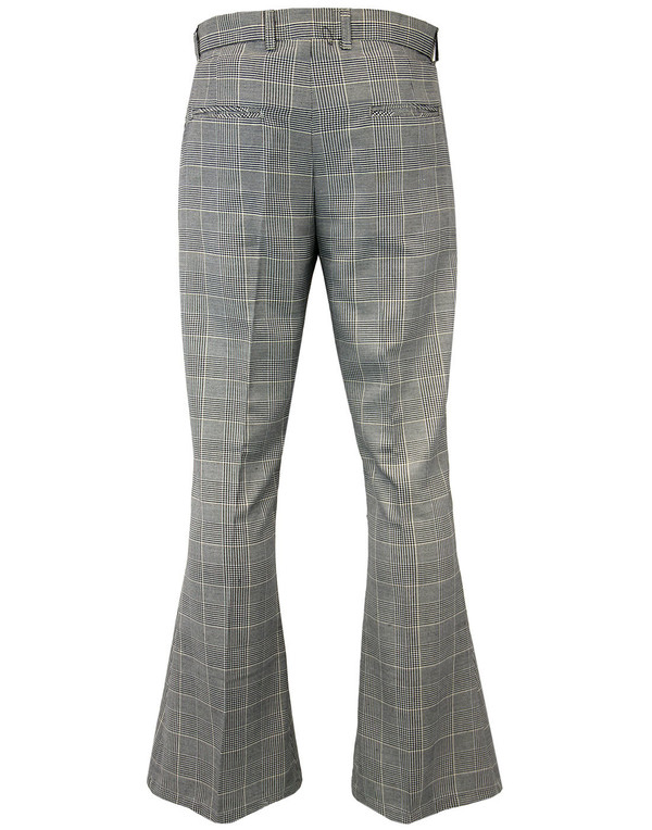 madcap england jagger pow check bellbottom flares