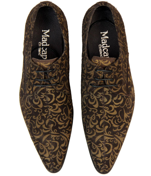 MADCAP ENGLAND JAG PAISLEY WINKLEPICKER SHOES 