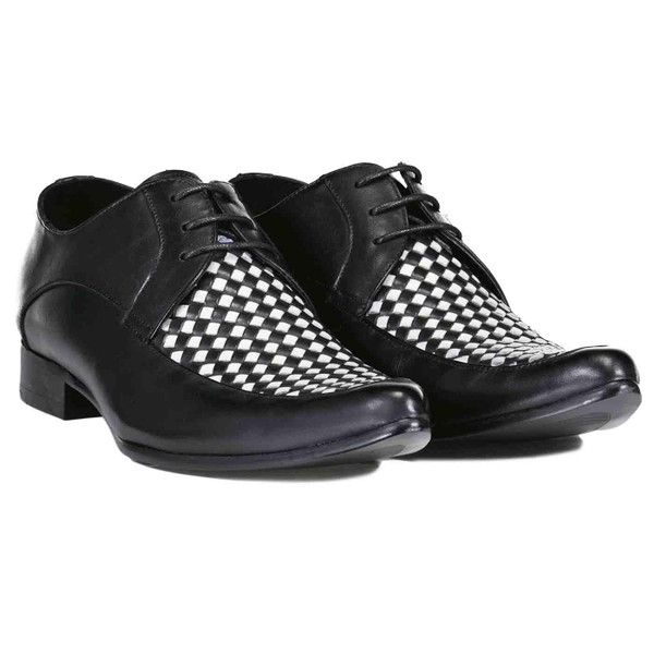 Madcap England Vertical 2-Tone Checkerboard Basket Weave Winklepickers