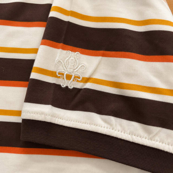 Lucky Number T-Shirt Coconut Milk Brown Madcap England Octopus Sleeve Embroidery Brown