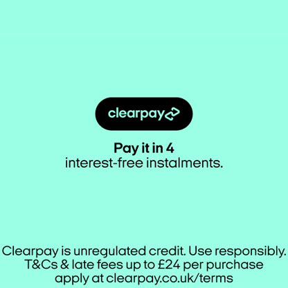 Clearpay Shop Now Pay in 4 interest free instalments