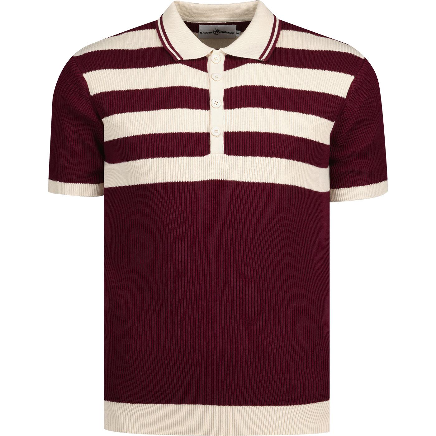 madcap england mens terry contrast stripes rib knit polo tshirt zinfandel madcap england mens terry contrast stripes rib knit polo tshirt zinfandel
