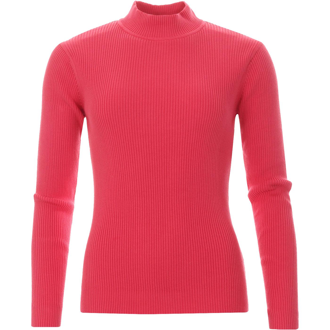Brigitte MADCAP ENGLAND Ribbed Turtleneck Top raspberry wine Brigitte MADCAP ENGLAND Ribbed Turtleneck Top raspberry wine