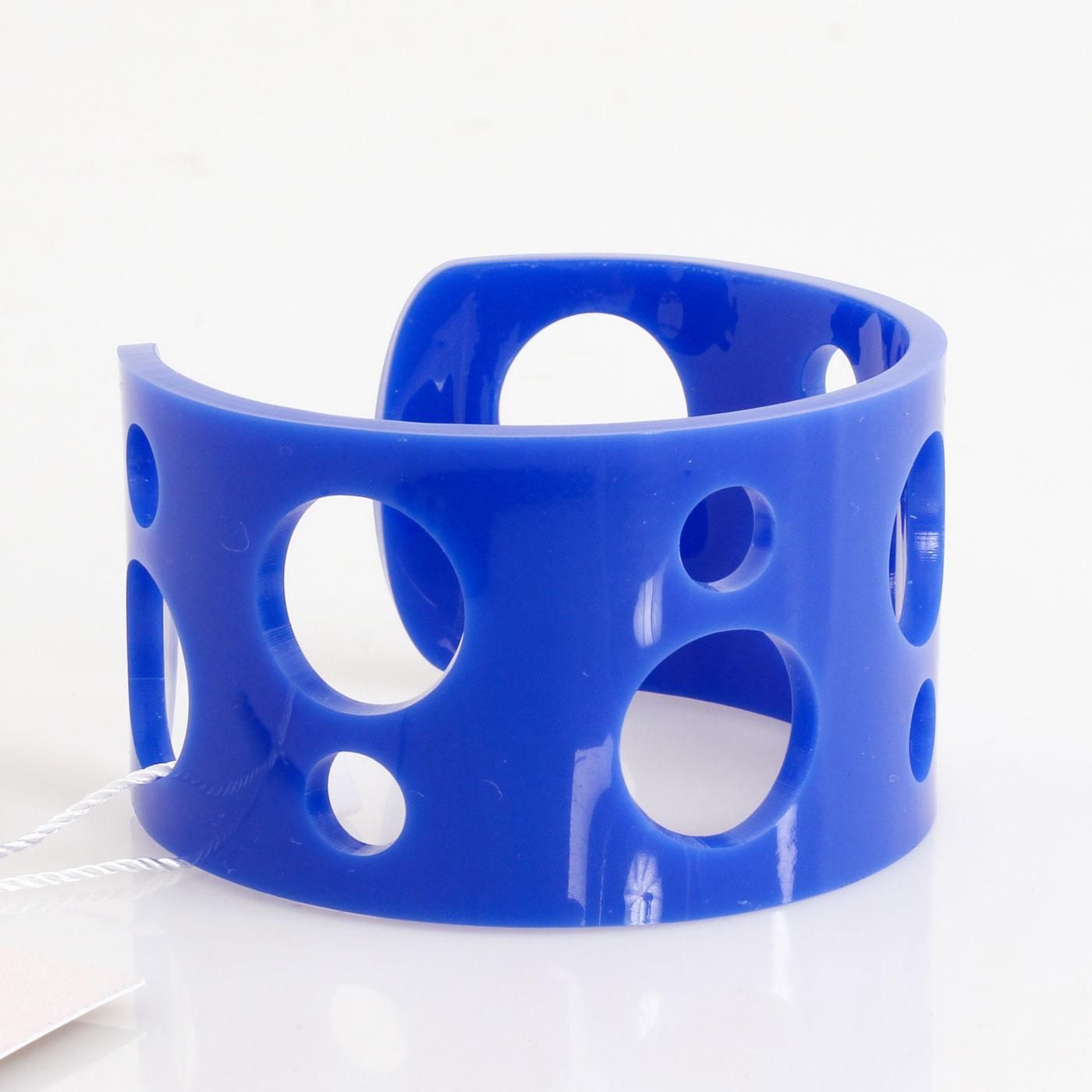 Ada Binks for Madcap England Women's 60s Mod Circle Cuff Bracelet in Blue