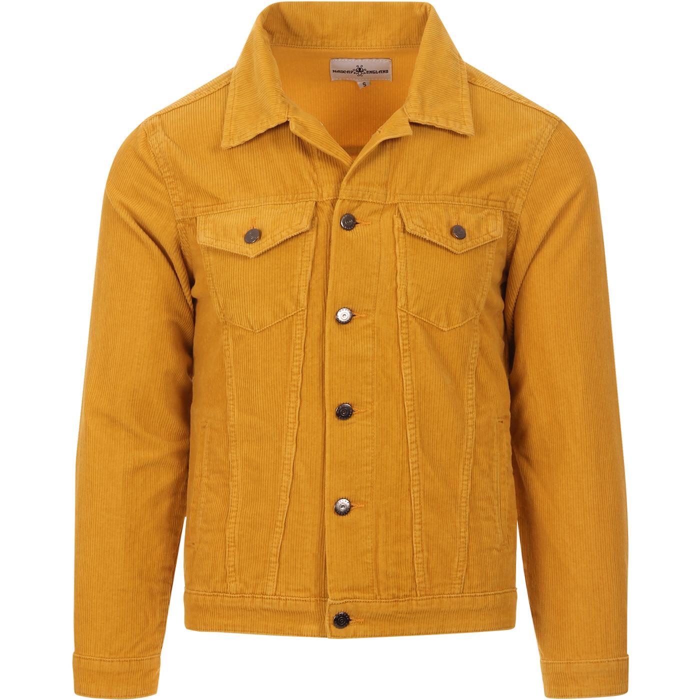 madcap england mens woburn mod cord western jacket gold