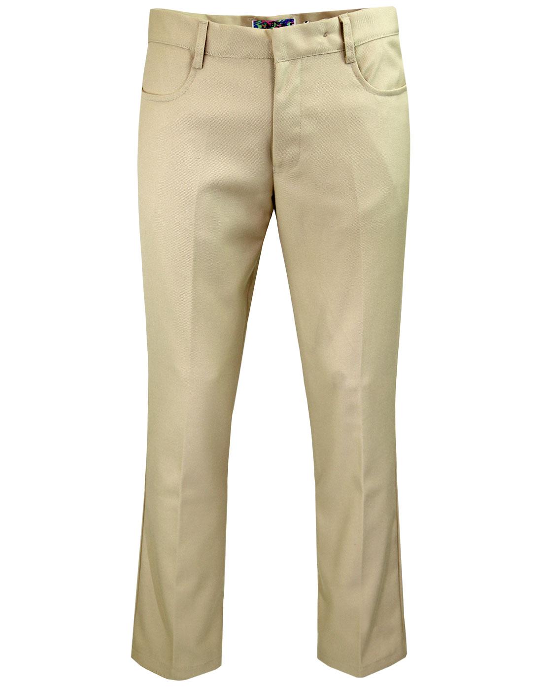 madcap england logan hopsack bootcut trousers sand