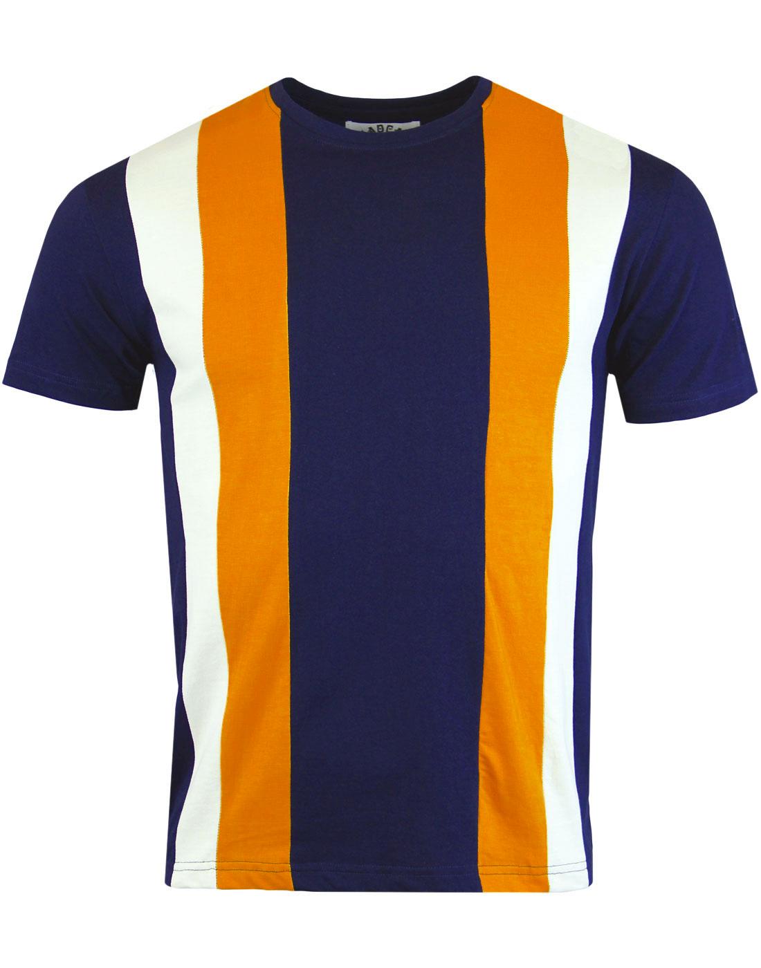 madcap england afterglow centre stripe tee navy