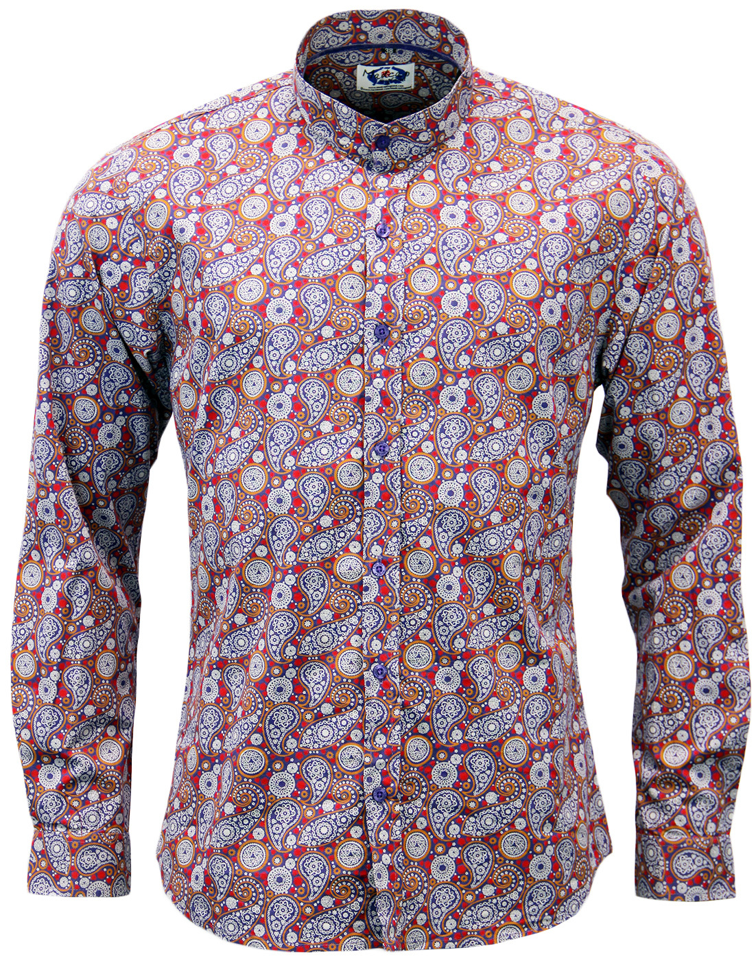 MADCAP ENGLAND INDRA RETRO MOD PAISLEY SHIRT