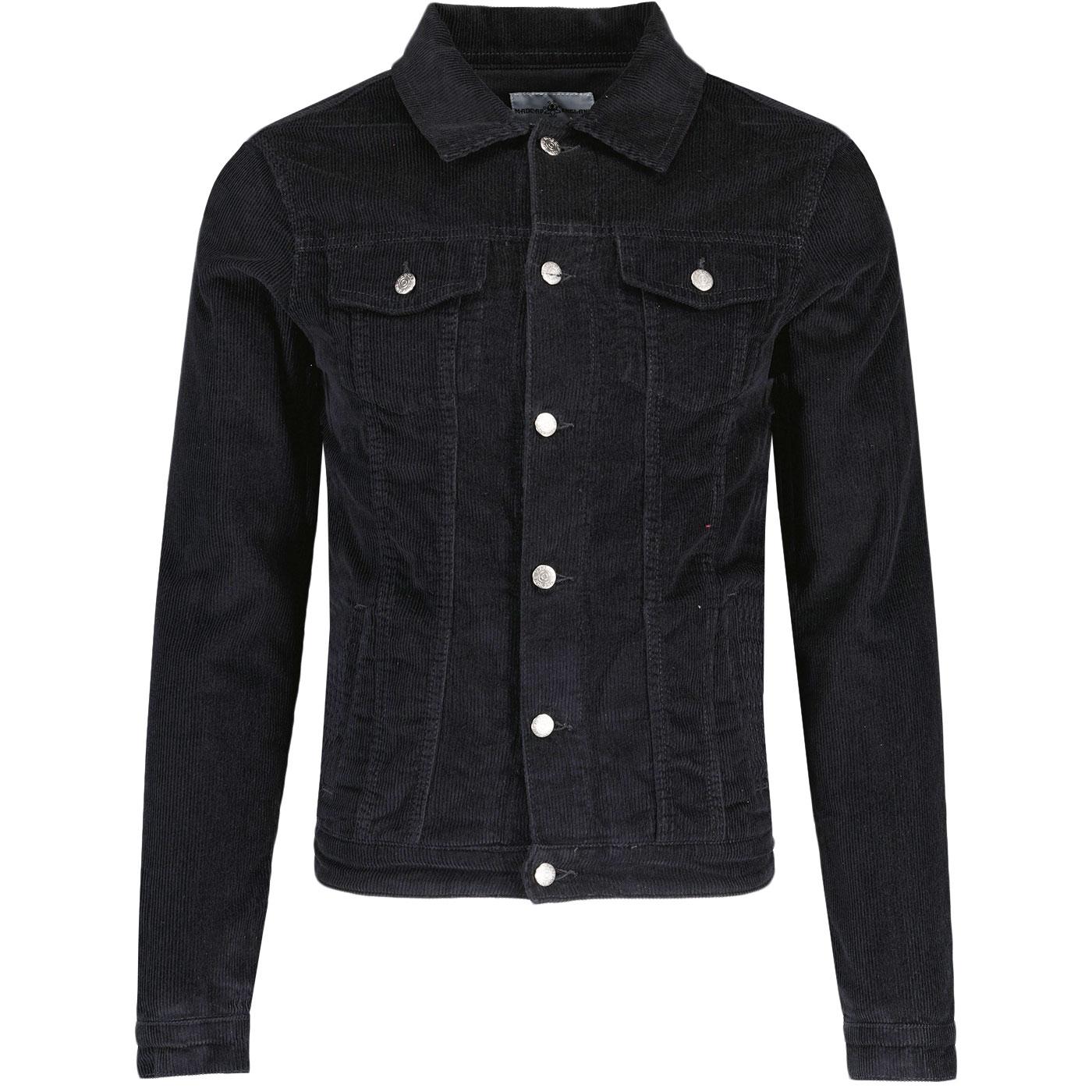 Madcap England Woburn Cord Western Jacket in Black MC512
