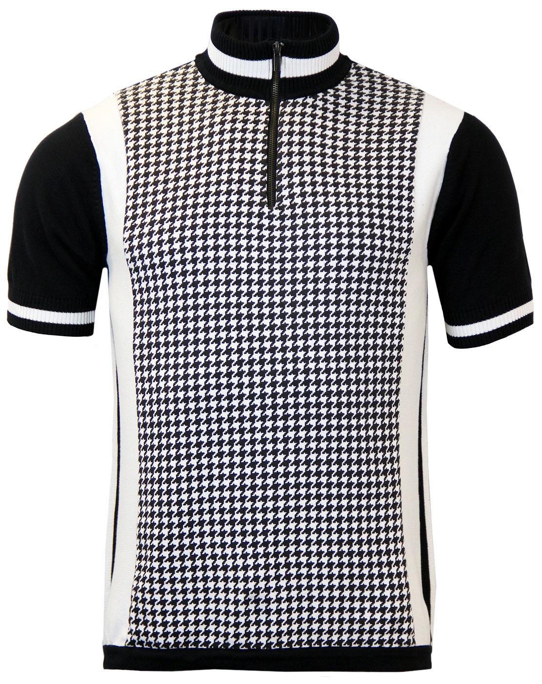 MADCAP ENGLAND RETRO MOD DOGTOOTH CYCLING TOP