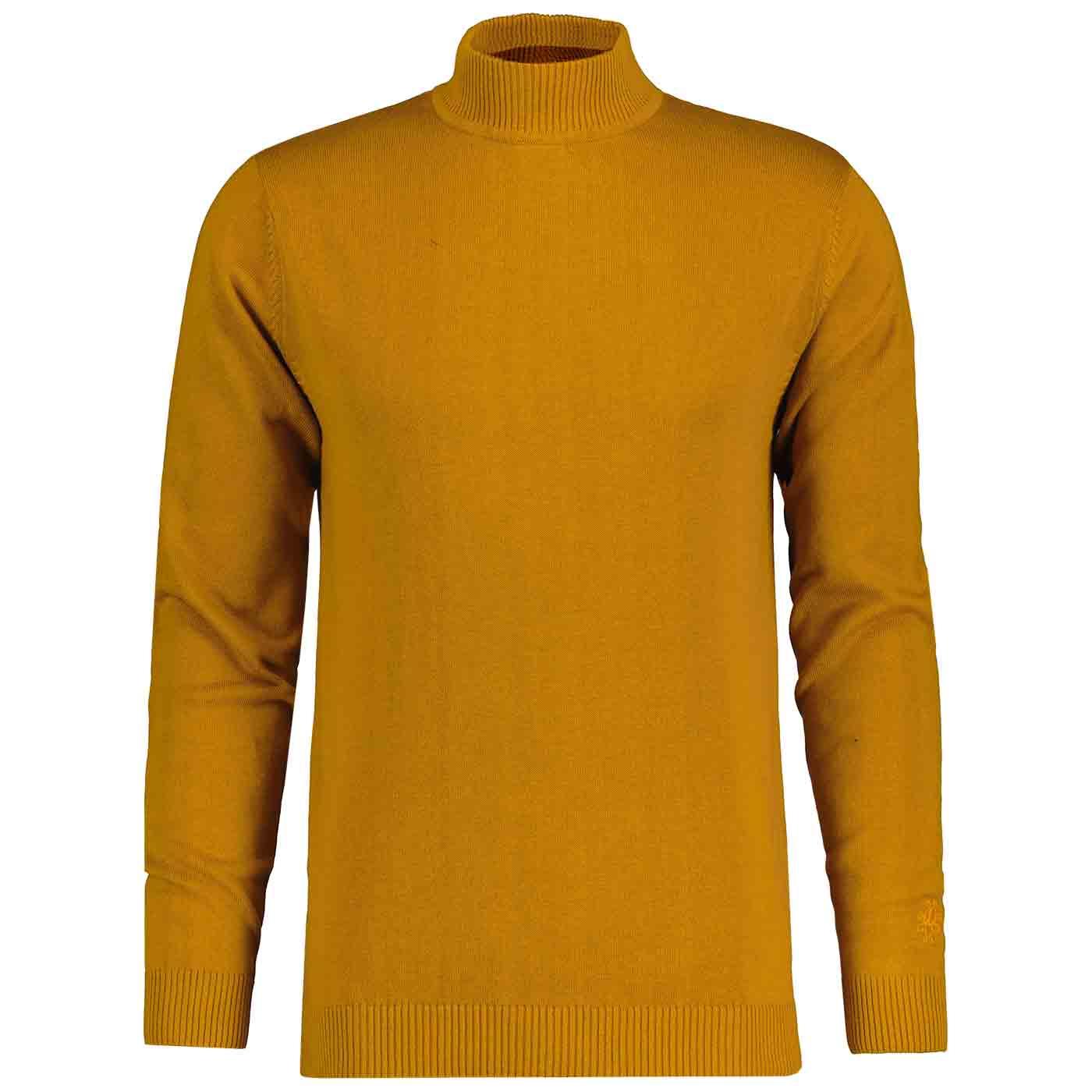Madcap England Eastwood Retro Mod Mock Turtleneck Jumper in Buckthorne Madcap England Eastwood Retro Mod Mock Turtleneck Jumper in Buckthorne