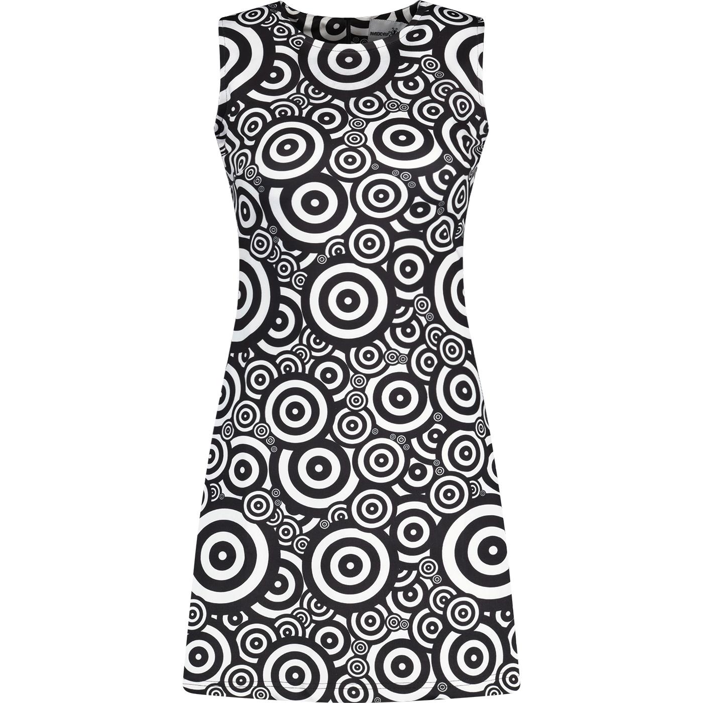 madcap england womens daytripper retro 60s oz targets shift mini dress black white