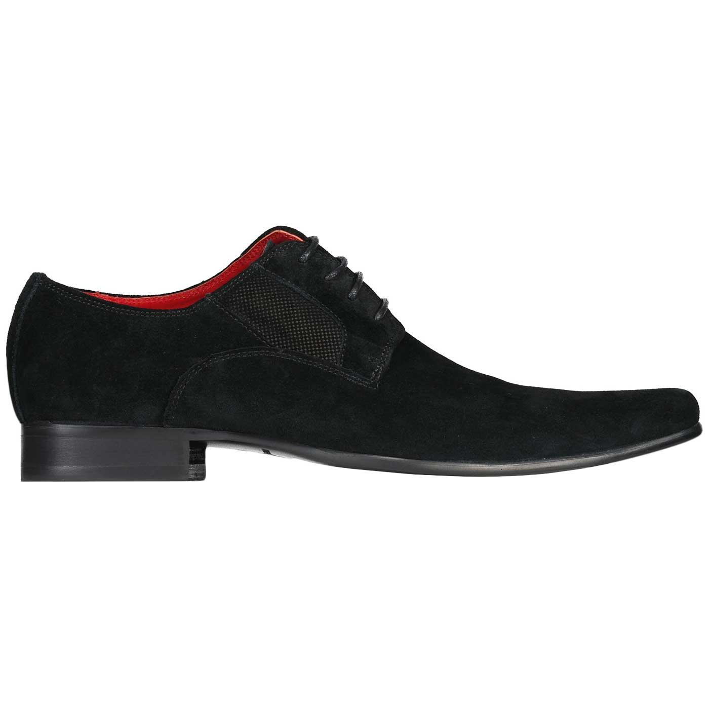 Madcap England Callahan Suede 60s Mod Winklepicker Shoes in Black Madcap England Callahan Suede 60s Mod Winklepicker Shoes in Black