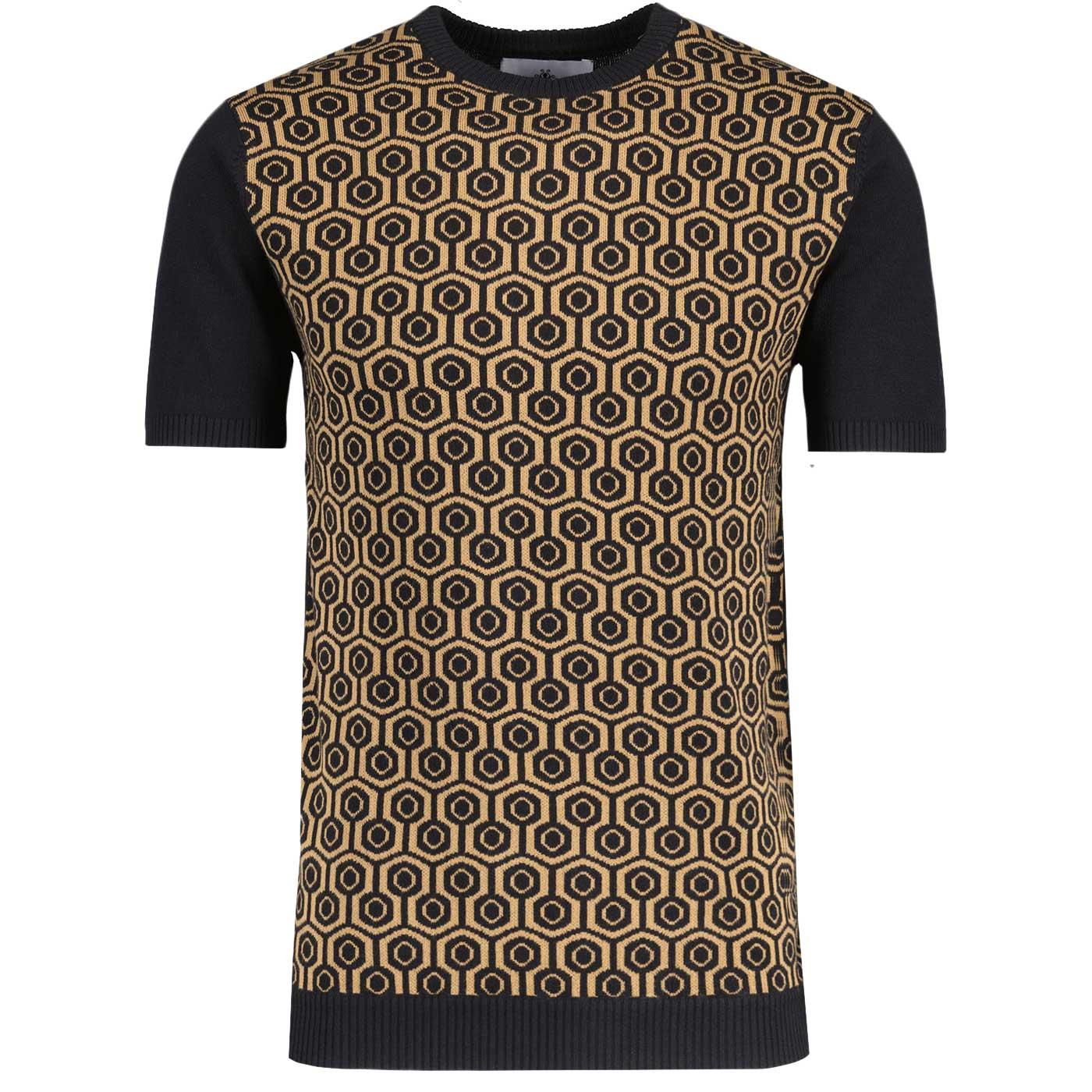 Overlook Honeycomb Knitted T-shirt in Fall Leaf by Madcap England Overlook Honeycomb Knitted T-shirt in Fall Leaf by Madcap England
