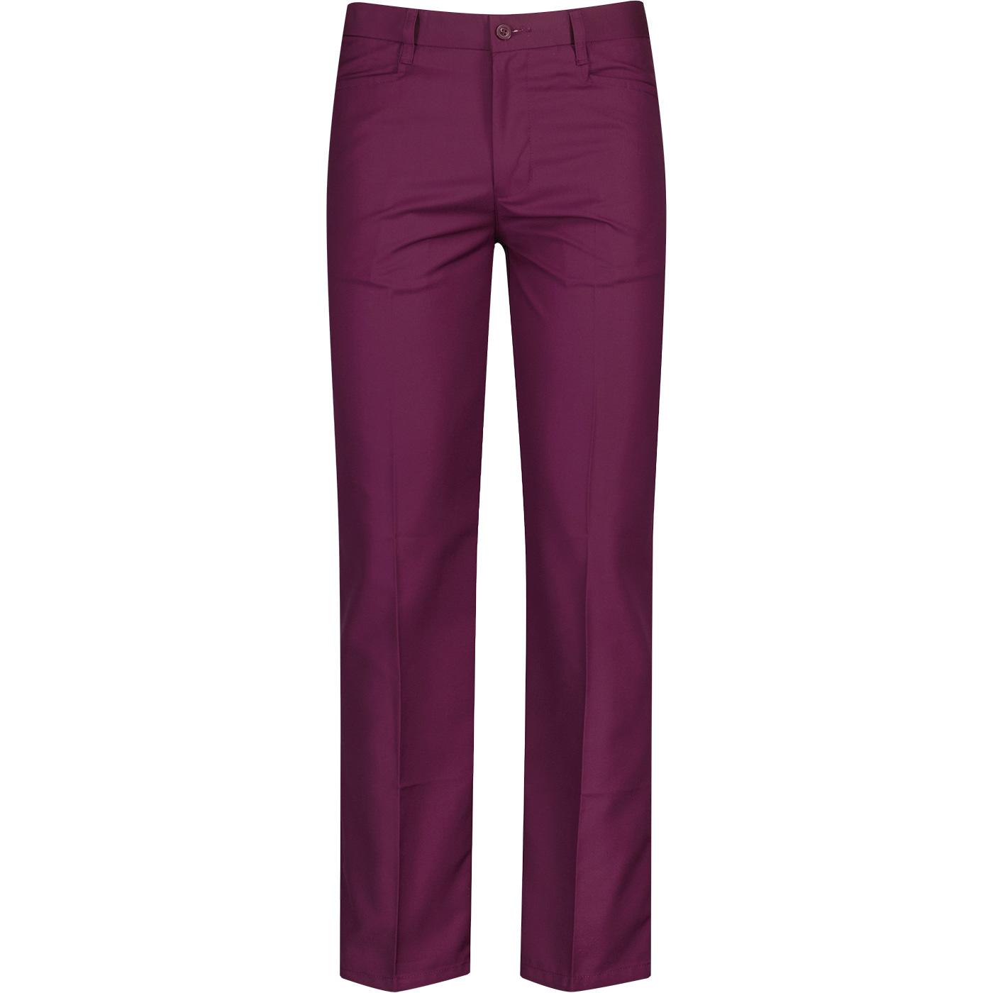 madcap england mens mod slim leg tailored suit trousers burgundy madcap england mens mod slim leg tailored suit trousers burgundy
