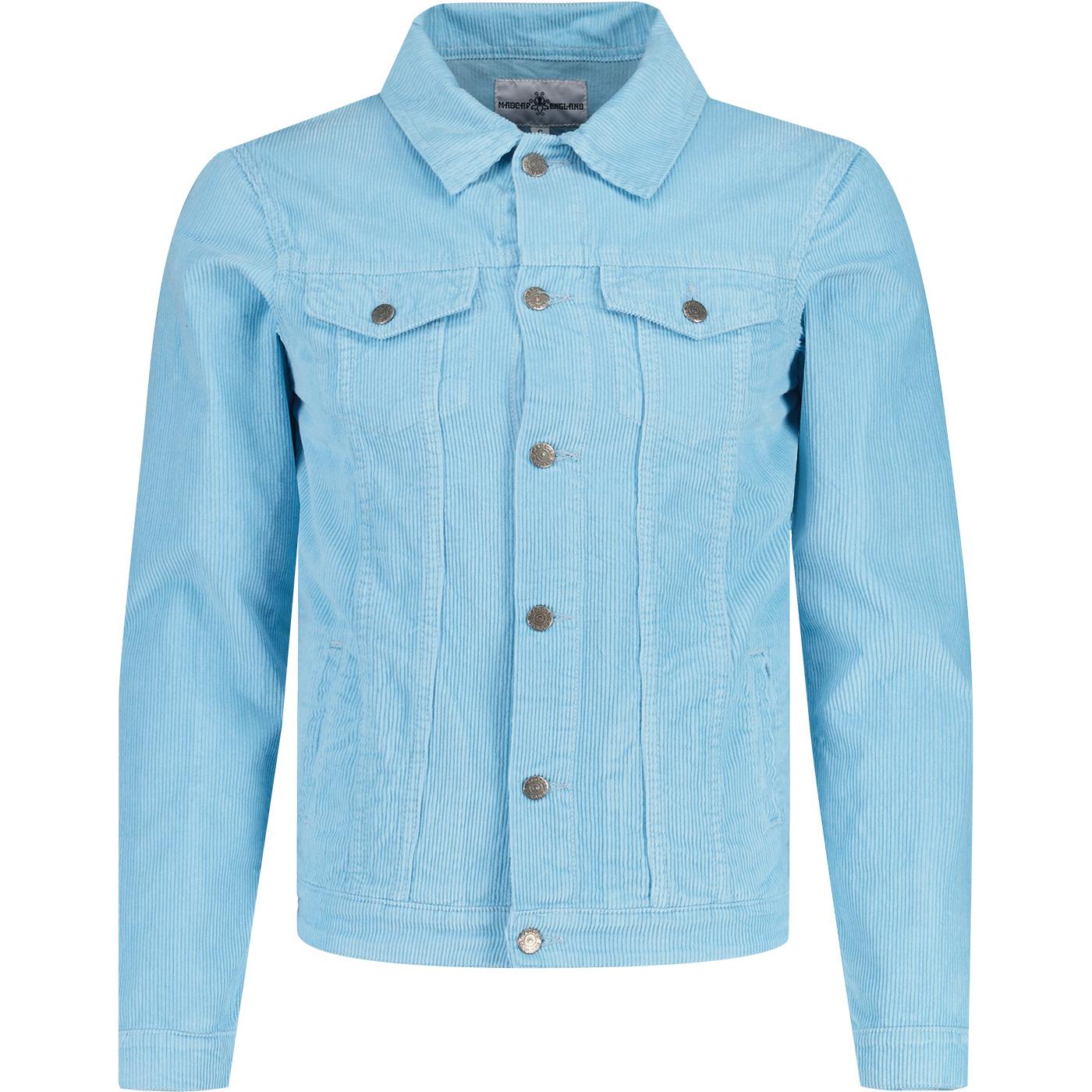 madcap england mens woburn cord trucker jacket air blue madcap england mens woburn cord trucker jacket air blue