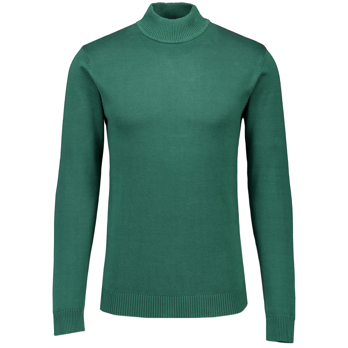 Madcap England Eastwood Mock Neck Turtleneck Jumper in Pine Needle Green