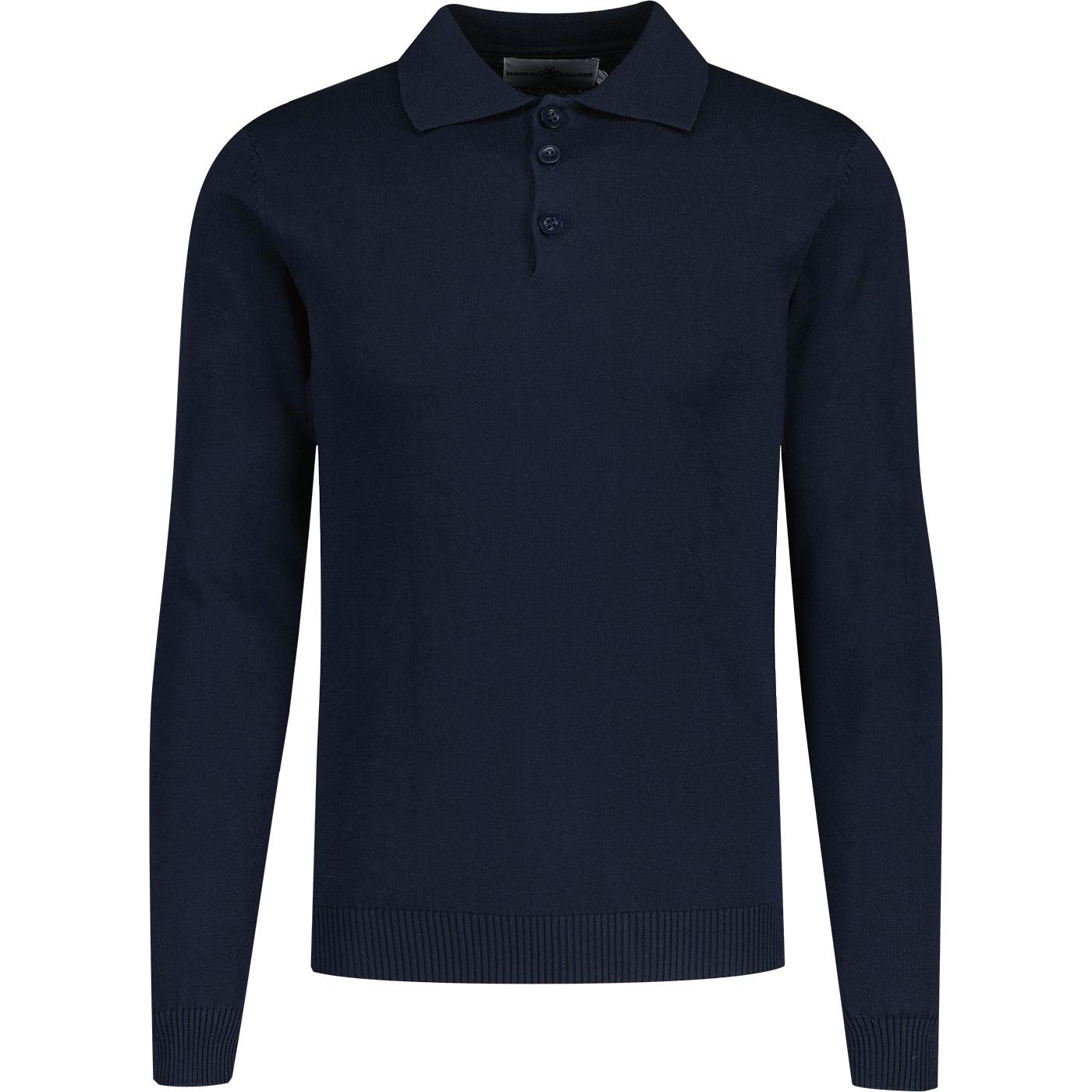 LS Brando Men's Knit Polo Shirt Emperador - Retro Mod Style