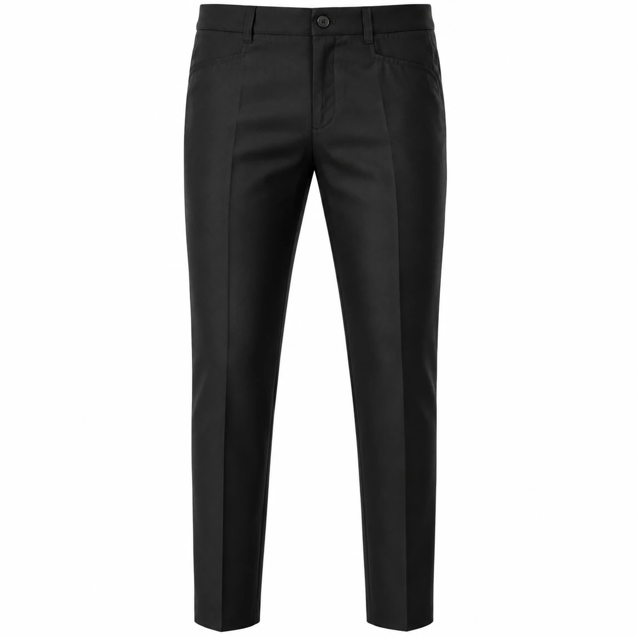 Madcap England Frogmouth Pocket Tailored Suit Trousers in Black - Front view