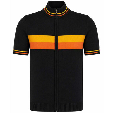 Madcap England Sanremo Men's Mod Stripe Zip Through Knitted