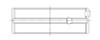 ACL Toyota 3SGTE Standard Size High Performance w/ Extra Oil Clearance Main Bearing Set - 5M8361HX-STD Technical Drawing