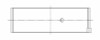 ACL Nissan VQ35DE 3.5L-V6 Standard Size High Performance w/ Extra Oil Clearance Rod Bearing Set - 6B2640HX-STD Technical Drawing