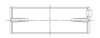 ACL Nissan RB25/RB30 Standard Size High Performance Main Bearing Set - 7M2394H-STD Technical Drawing