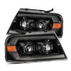 AlphaRex 04-08 Ford F150 PRO-Series Projector Headlights Chrome w/ Sequential Signal and DRL - 880136 Photo - Primary