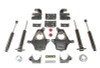 MaxTrac 07-16 GM C/K1500 2WD/4WD (Non Magneride) 3in/5in or 4in/6in Lowering Spindle Kit - K331336S Photo - Primary
