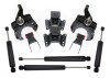 MaxTrac 73-87 Chevrolet C10 2WD 2.5in/4in Lowering Spindle Kit (1in Rotor) - KS331134L Photo - Primary