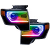 Oracle Ford F-150/Raptor 09-14 Perimeter Halo Kit - ColorSHIFT w/ BC1 Controller - 2203-335 Photo - Unmounted