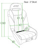 PRP GT/S.E. Rear Suspension Seat- Black/Red - A58R-237 Photo - Close Up