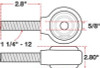 SPC Performance XAXIS Rod End Ball Joint - 15748 Photo - Unmounted