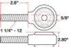 SPC Performance XAXIS Rod End Ball Joint - 15749 Photo - Unmounted