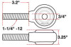 SPC Performance XAXIS Rod End Ball Joint - 15750 Photo - Unmounted