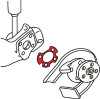 SPC Performance 99-05 VW Golf/Jetta/00-06 Audi TT Nylon Toe Shim (0.50deg.) - 71523 Photo - Unmounted
