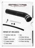 Spectre Universal Intake Tube Kit 3in. - Aluminum - Black - 8219K Photo - in package