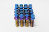 Wheel Mate Mevius 17 Hex 14x1.25 40mm Cone 60 Deg Tap Blue Neon Lug Bolt - Set of 20 - 40592UN User 1