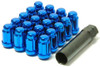 Wheel Mate Muteki Closed End Lug Nuts - Blue 12x1.50 - 41886U Photo - Primary